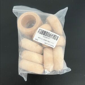 Wooden Napkin Rings 10pcs Natural Wood Serviette Holders